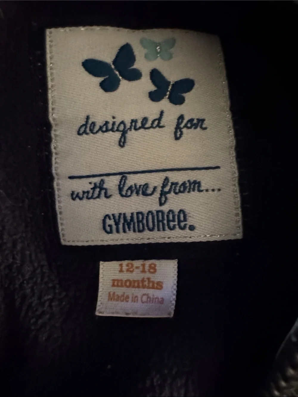 Gymboree Toddler Black Jacket - 12-18 Months